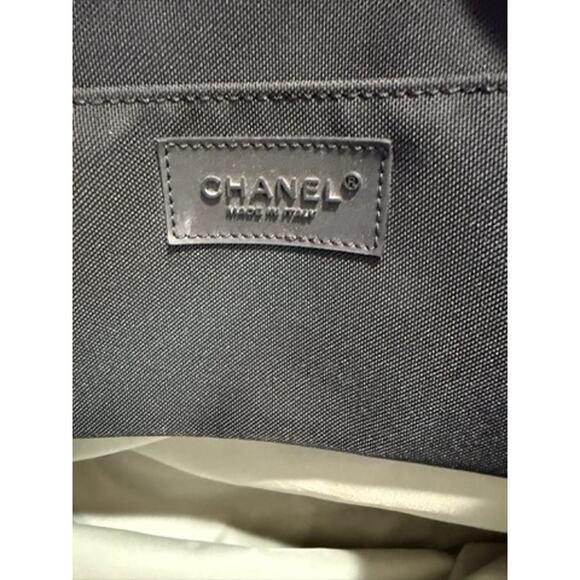 RARE Authentic CHANEL Sports Line High Summer Nylon Leather CC Tote Bag - Picture 14 of 16